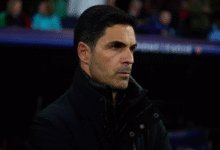 Mikel Arteta rallying his squad before kickoff, Wenger PSG, Champions league